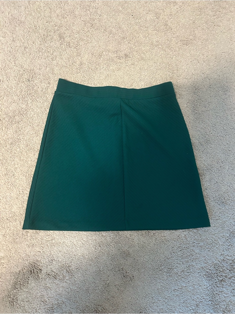 H&M Emerald Green Mini Skirt - Structured A-Line
